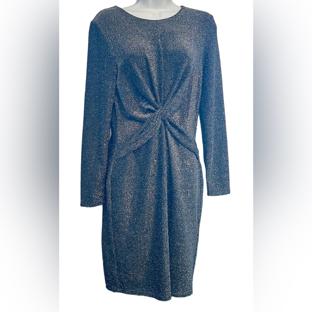 Michael Kors Twist front metallic party dress - Picture 2 of 4